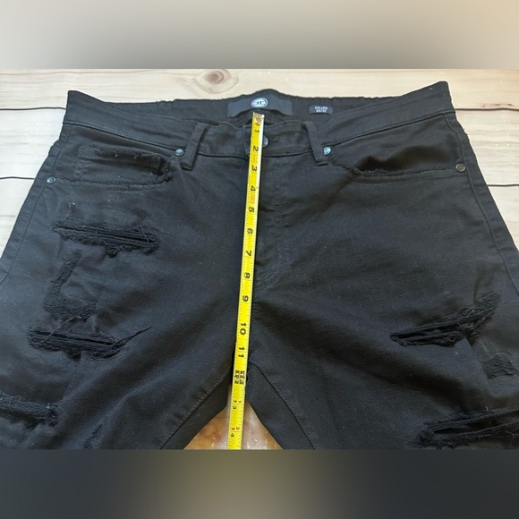 Jordan Craig Collins Jeans Black Distressed Men’s size 34x32 Straight - Picture 6 of 11